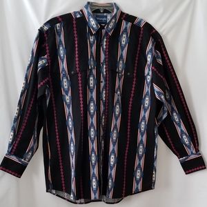 Vintage Wrangler Mens XLT Southwestern Yoke Shirt